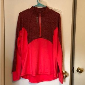Reebok half zip workout top